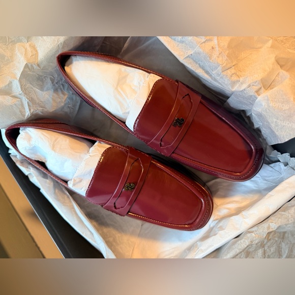 NWT Larroude burgundy Platform Loafers - Picture 3 of 12